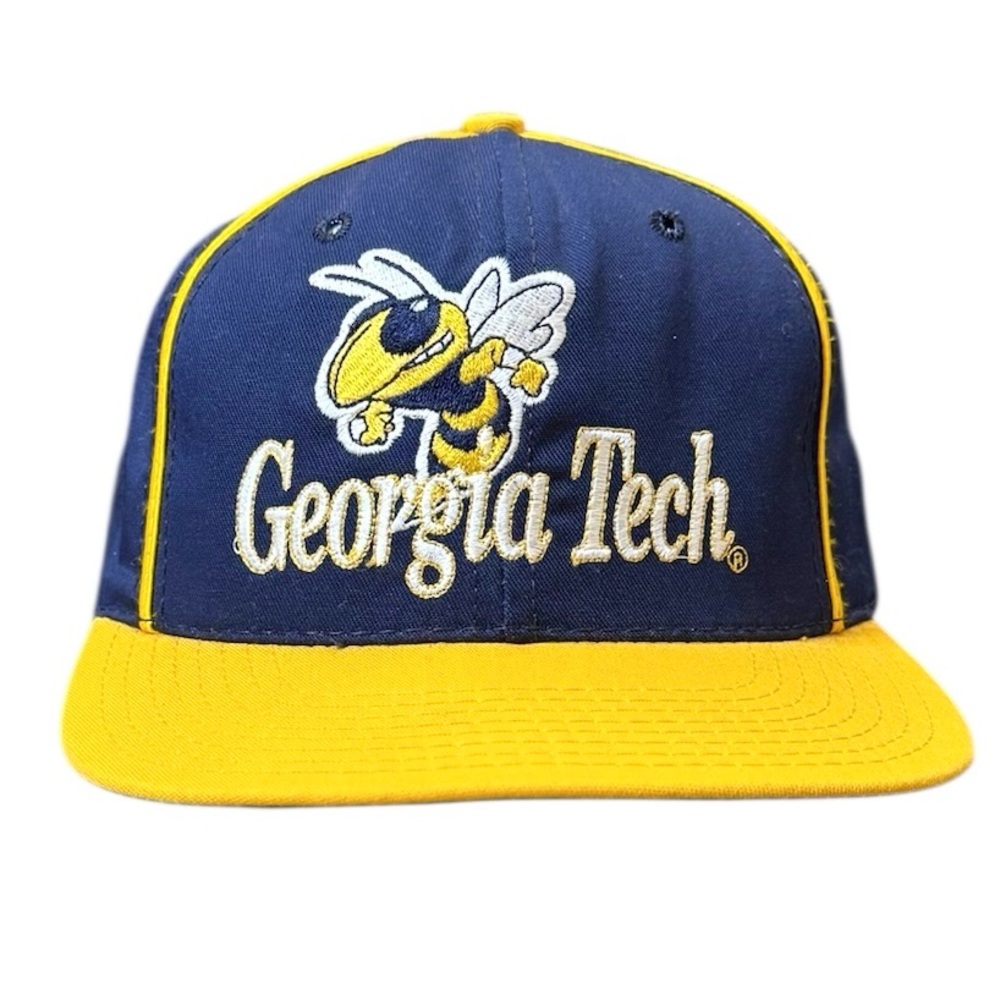 Vintage Georgia Tech Hat Buzz Yellow Jackets
Baseball Cap SnapBack Flat Bill USA